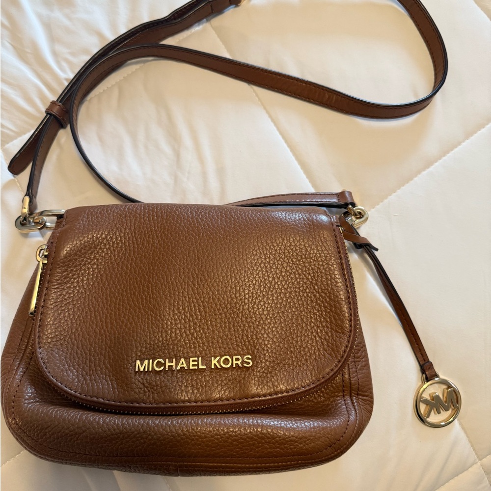 Michael Kors Tan Leather Crossbody Bag
